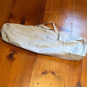 ANGELBLISS Zip Cover Light Gray Logo ~ For Pack N Play / Golf Clubs / Laundry